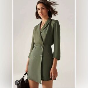 Ba&sh Arya Dress in Kaki (sz 2 in ba&sh)